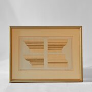 Italian Architects Watercolour Drawing Of Moulding