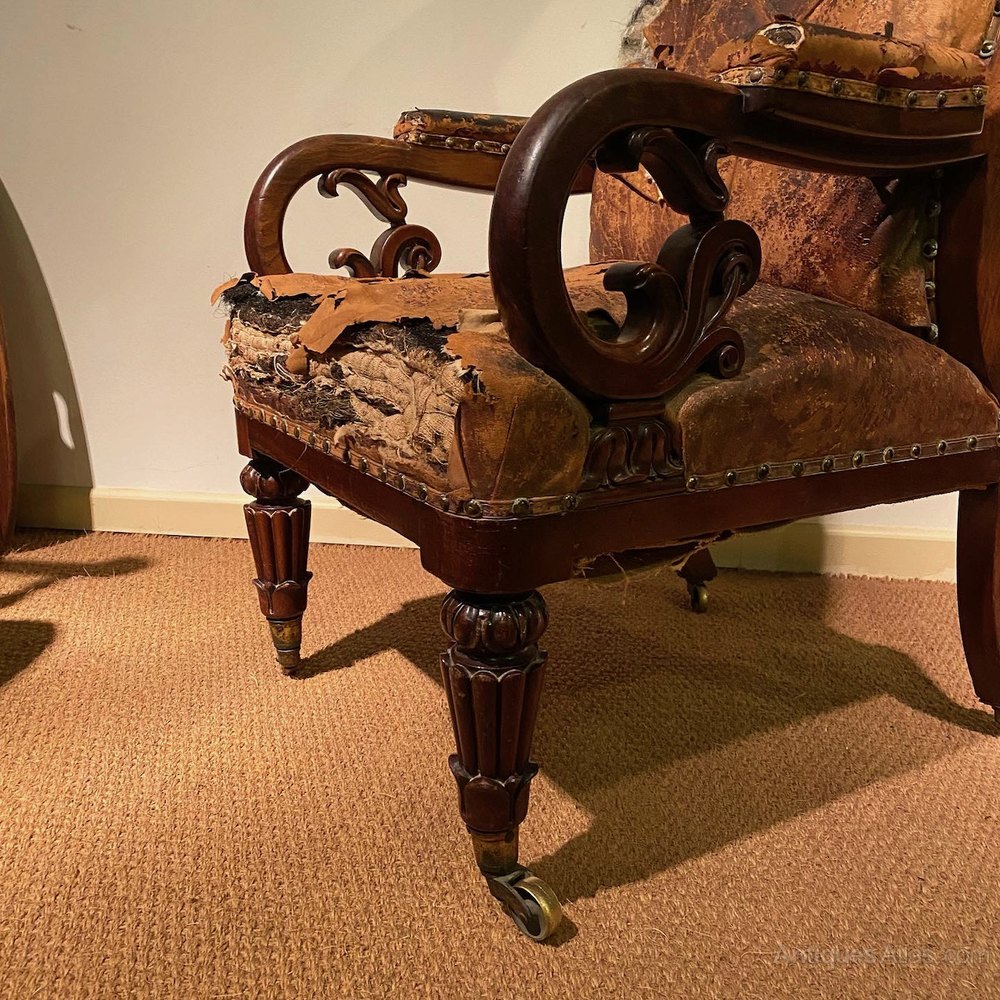 Mahogany Library Chair By Thomas King Antiques Atlas