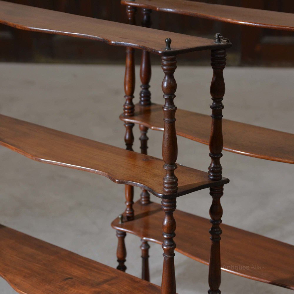 Matched Pair Of Walnut Hanging Shelves Antiques Atlas