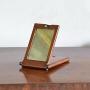Portable Walnut Campaign Kit Shaving Mirror