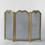 Small Tripartite Folding Brass Spark Guard