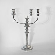 Regency Sheffield Plated Three-light Candelabrum