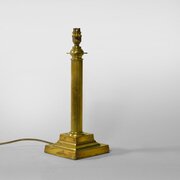 Victorian Brass Ionic Column Lamp