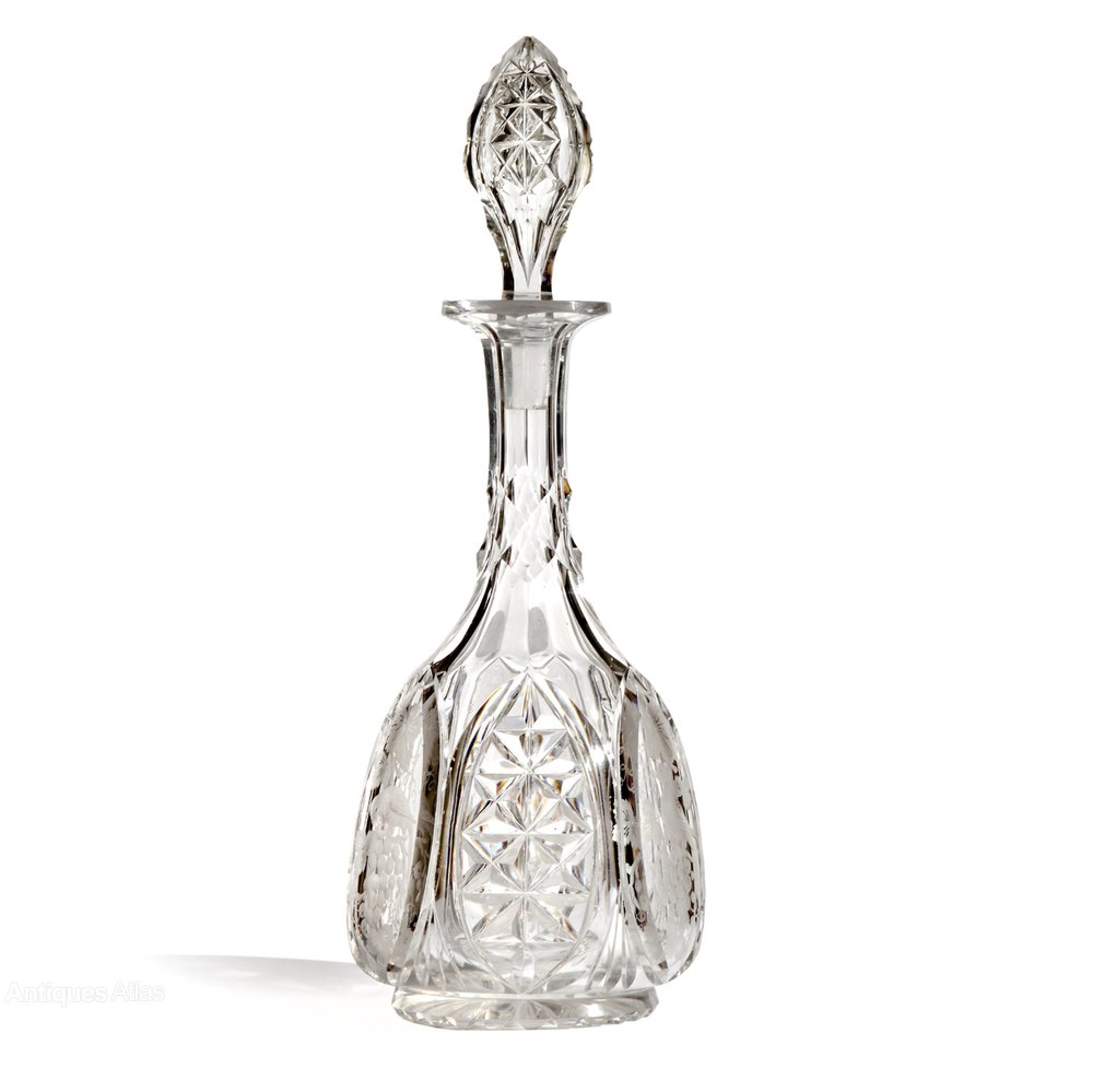 Antiques Atlas Victorian Cut Glass Decanter