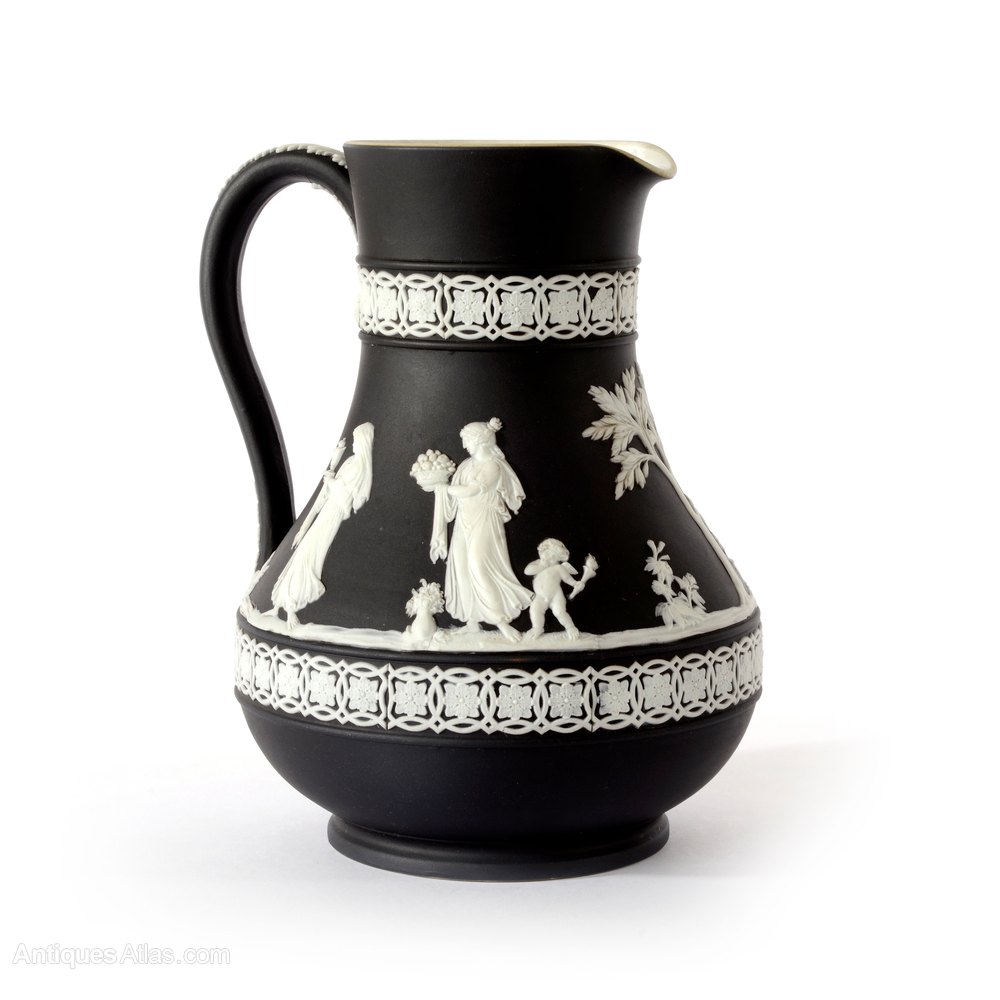 Antiques Atlas Wedgwood Black Jasperware Jug