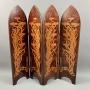 Art Nouveau Pen Work 4 Section Table or Firescreen