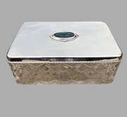 Cambray Ware Arts Crafts Silver Enamel Trinket Box