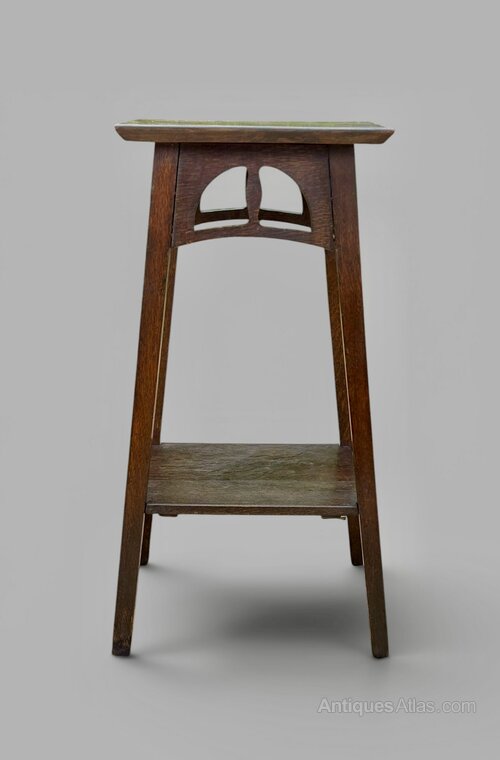 Liberty Arts & Crafts Oak Lamp Table Plant Stand