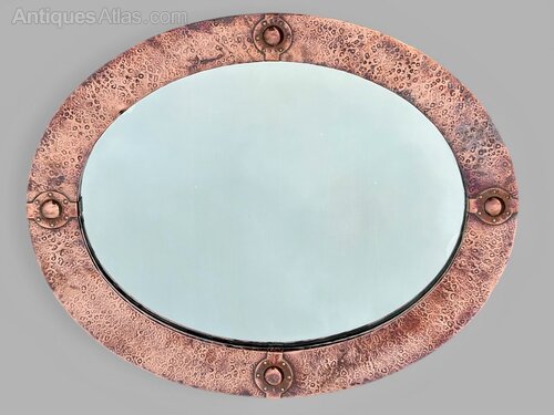 Liberty Arts & Crafts Oval Copper Mirror