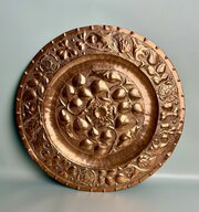 Newton Class Arts & Crafts 16" Copper Charger