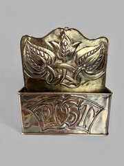 Newton Class Arts & Crafts Brass Post Box