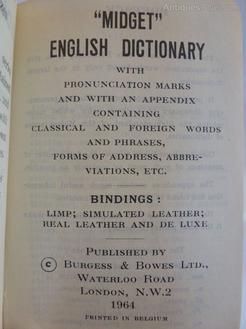 Antiques Atlas - Smythson Leather Bound Midget Dictionary Set On