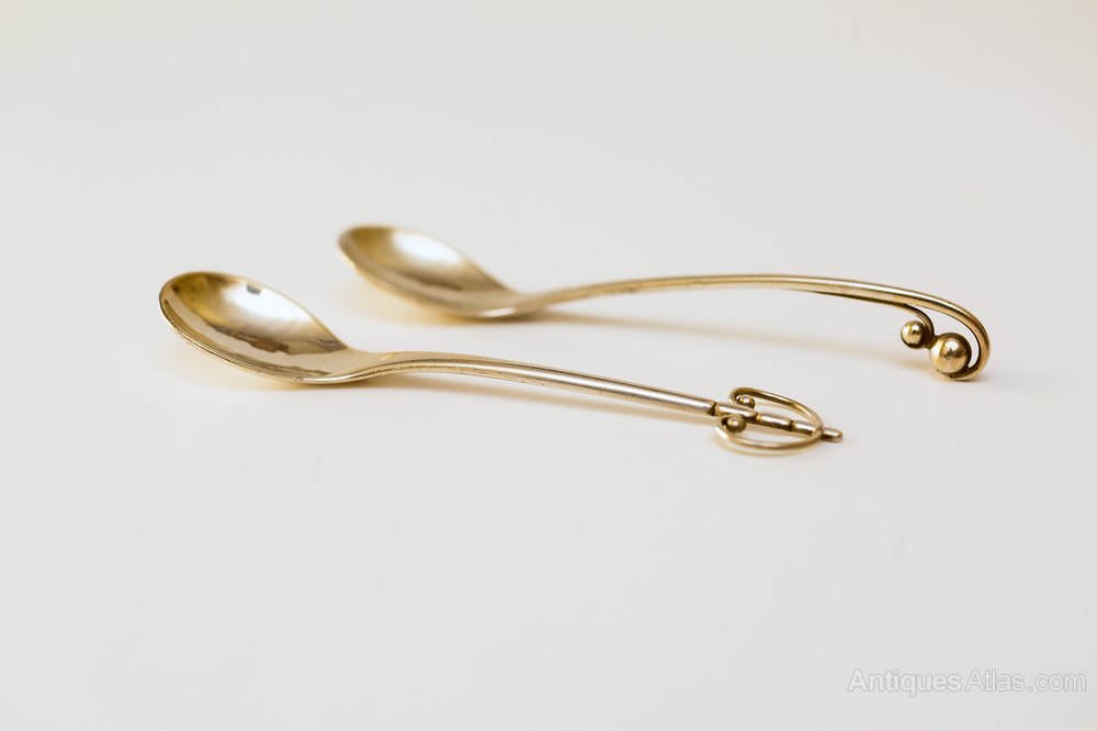 Antiques Atlas Jensen Salt / Condiment Spoons