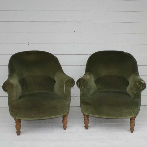 Pair Of Antique French 'Crapaud' For Reupholstery Antiques Atlas