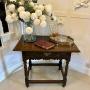 18th Century Antique Quality Carved Oak Side Table