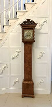 Antique 17th Century Burr Walnut Longcase Clock