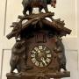  Antique Black Forest Carved Bear Cuckoo Clock