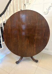  Antique Carved Rosewood Circular Dining Table