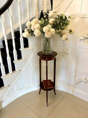 Antique Edwardian Mahogany Inlaid Jardinière Stand