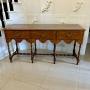 Antique Edwardian Quality Burr Walnut Dresser Base
