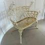 Antique Edwardian Quality Iron Garden Seat