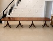 Antique English Mahogany Banquet Dining Table