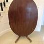 Antique English Regency Oval Tilt Top Dining Table