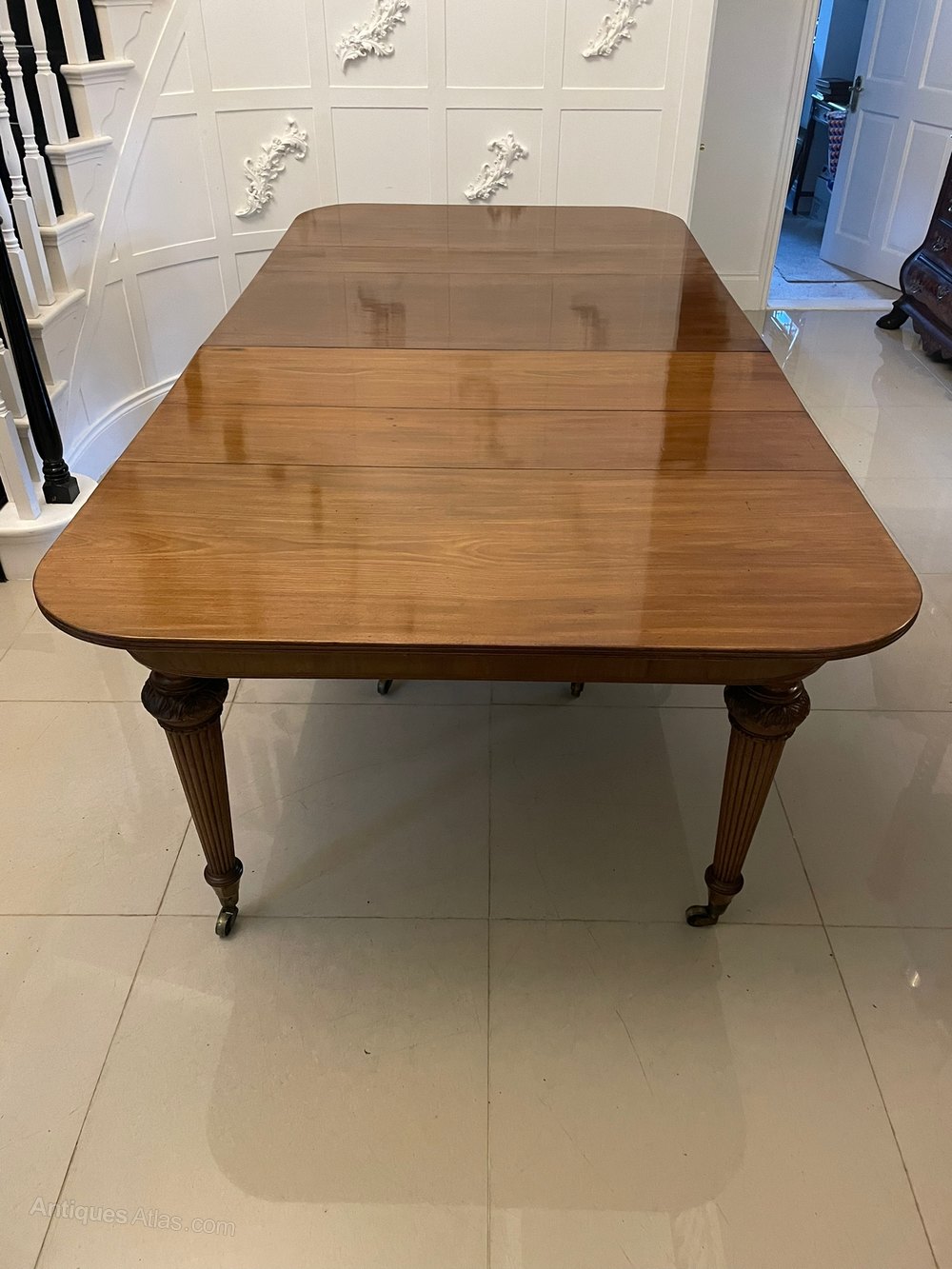 Antique Figured Mahogany Extending Dining Table Antiques Atlas