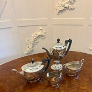 Antique Four Piece Silver Plated Tea & Coffee Set