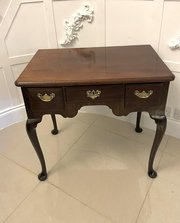 Antique George III Quality Figured Mahogany Lowboy