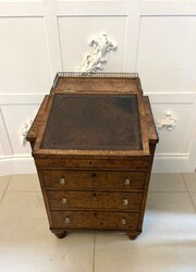 Antique George III Quality Oak Davenport Desk