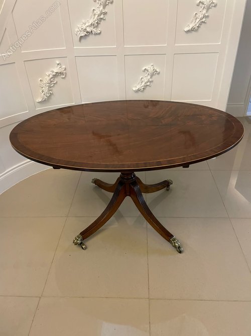 Antique IIi Mahogany Oval Centre Table Antiques Atlas
