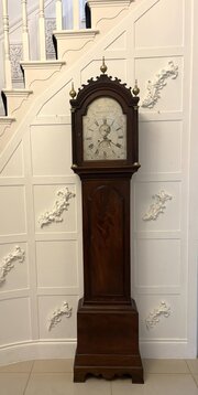 Antique Georgian 8 Day Mahogany Longcase Clock