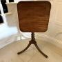 Antique Georgian Mahogany Tilt Top Tripod Table 