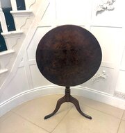 Antique Georgian Oak Tripod Tilt Top Side Table