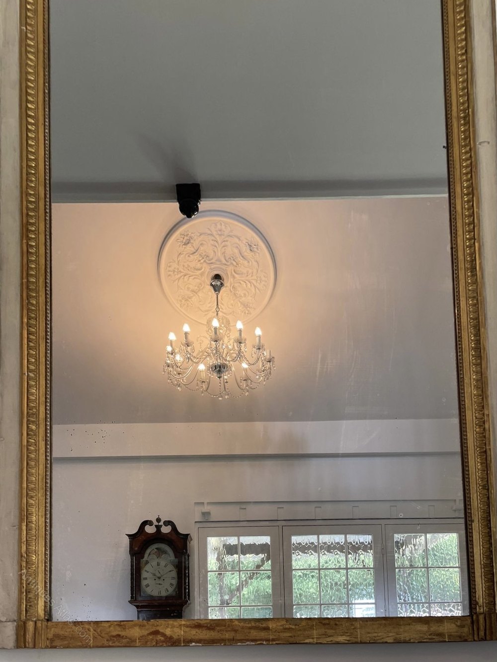 Antiques Atlas Antique Giltwood White Painted Overmantle Mirror