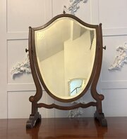 Antique Mahogany Dressing Table Vanity Mirror