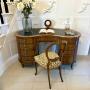 Antique Mahogany Freestanding Kidney Shaped Desk