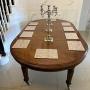 Antique Mahogany Oval Extending Dining Table