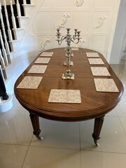 Antique Mahogany Oval Extending Dining Table