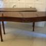 Antique Mahogany Pair of Serpentine Serving Tables