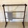 Antique Mahogany Towel Rail / Clothes Stand