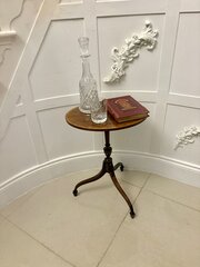 Antique Mahogany Tripod Wine / Lamp Table