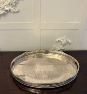 Antique Mappin & Webb Engraved Serving Tray