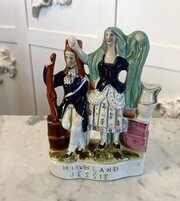 Antique Pottery Highland Jessie Figure