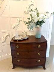 Antique Quality Bow Front Chest Of Drawers