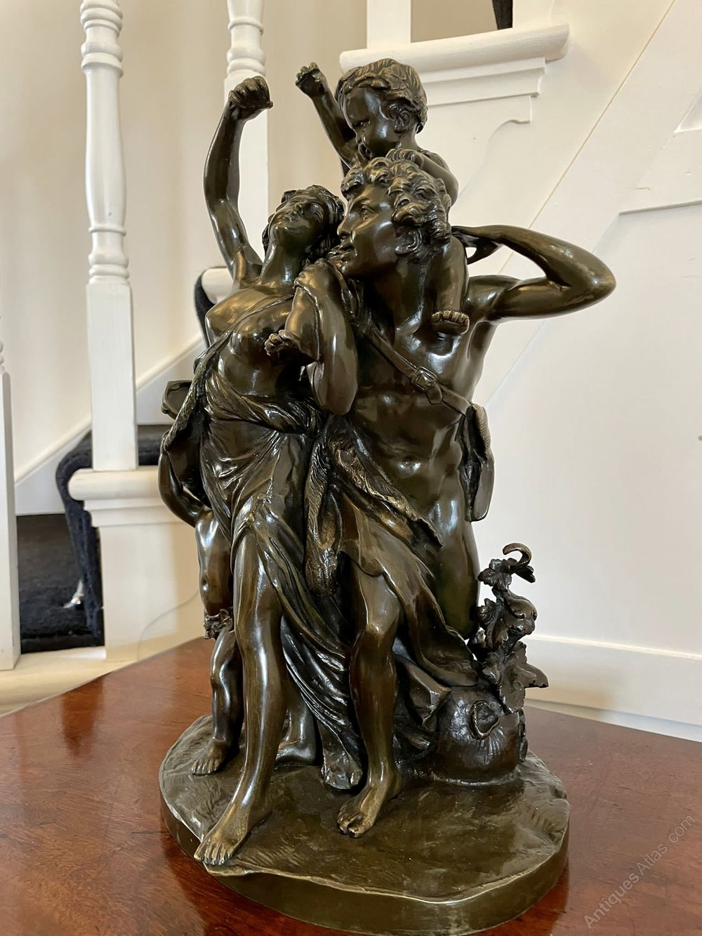 Antiques Atlas Antique Quality Bronze Dancing Maidens Statue