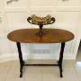 Antique Quality Burr Walnut Oval Centre/Lamp Table