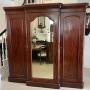 Antique Quality Figured Mahogany Wardrobe