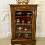  Antique Quality Inlaid Burr Walnut Pier Cabinet